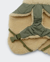 PAIKKA | Quilted Sherpa Jacke | Hunde Steppjacke | Olive