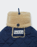 PAIKKA | Quilted Sherpa Jacke | Hunde Steppjacke | Navy