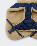 PAIKKA | Quilted Sherpa Jacke | Hunde Steppjacke | Navy