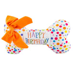Haute Diggity Dog - Happy Birthday Bones Squeaker Hundespielzeug: XL