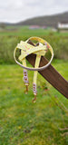 TrinketyPaws™ | BioThane® wasserdichtes SIGHTHOUND Halsband® mit Leine (optional) | Pastel Splatter Collection | Lemon & Lilac