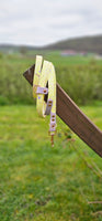 TrinketyPaws™ | BioThane® wasserdichtes SIGHTHOUND Halsband® mit Leine (optional) | Pastel Splatter Collection | Lemon & Lilac