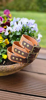 TrinketyPaws™ | BioThane® wasserdichtes SIGHTHOUND Halsband® mit Leine (optional) | Terra Splatter Collection | Light Brown/Dark Brown