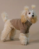 PAIKKA | Furry knit Sweater | Strickpullover | brown