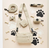 CocoPup London | Dog Walking Bag | Cord Nude