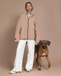PAIKKA | Visibility Raincoat Lite for Humans Unisex | Regenjacke Lite Unisex | Taupe