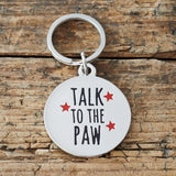 ID Tag | Namens- & Erkennungsmarke | Anhänger | ‚TALK TO THE PAW‘