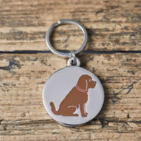 ID Tag | Namens- & Erkennungsmarke | Anhänger | Cockapoo/Labradoodle chocolate