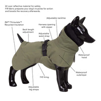 PAIKKA | Visibility Winter Jacke | Grün/Khaki | VOLLREFLEKTIEREND