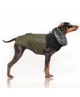 Milk&Pepper | Puffer Jacke mit Geschirr | Gustave Khaki