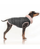 Milk&Pepper | auch für Bulldoggen | Wendbare Winter Jacke | Reversible | Louise Gris/Rose