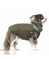 Milk&Pepper | auch für Bulldoggen | Wendbare Winter Jacke | Reversible | Victor Grey/Khaki