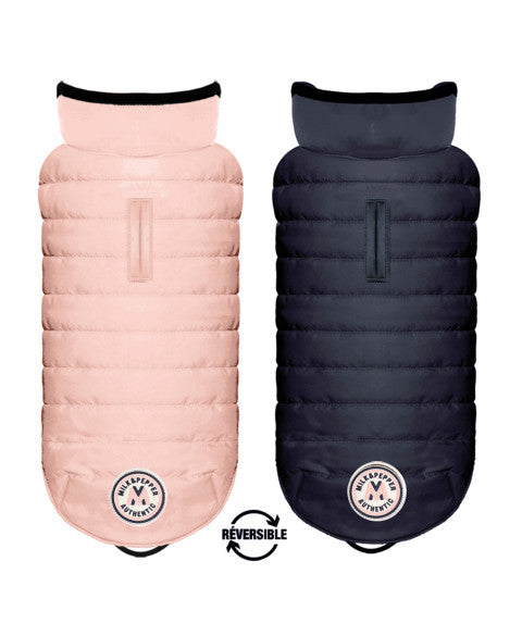*SALE* Milk&Pepper | Wendbare Puffer Jacke | Reversible | Arctic Doudoune | Rose/Marine