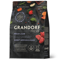 Grandorf Fresh | Adult | Frisches Lammfleisch mit Süsskartoffeln für mittlere & große Rassen