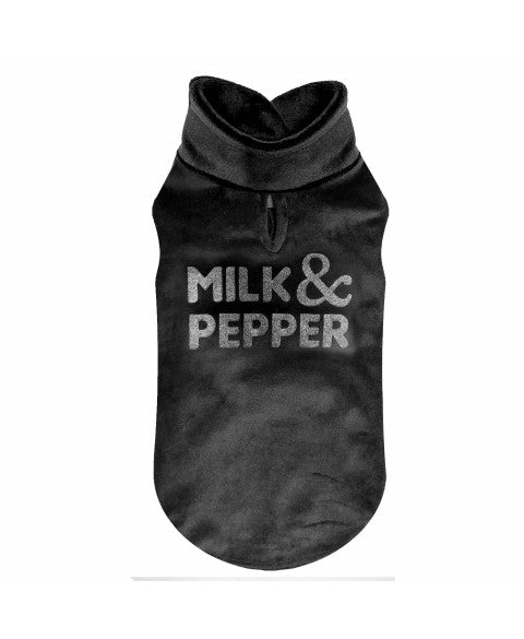*SALE* Milk&Pepper | Pullover | Velours Sweater | Bergen Noir
