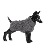 PAIKKA | Pullover für Hunde | handgestrickt | Grey