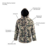 *SALE* PAIKKA | Unisex Regenmantel | Camouflage | VOLLREFLEKTIEREND