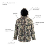 *SALE* PAIKKA | Unisex Regenmantel | Camouflage | VOLLREFLEKTIEREND