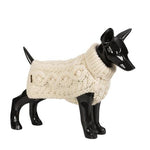PAIKKA | Pullover für Hunde | handgestrickt | White