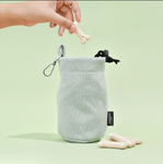 CocoPup London | Drawstring Treat Pouch | Sage Tweed