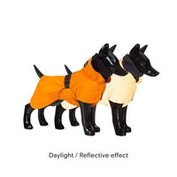PAIKKA | Vollreflektierender Recovery Hunderegenmantel | Orange