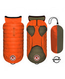 Milk&Pepper | Wende- Hundemantel | Bodywarmer | Nordik | Orange / Khaki