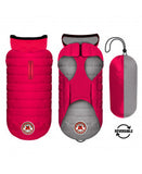 Milk&Pepper | Wende- Hundemantel | Bodywarmer | Nordik | Fuchsia / Pearl Grey