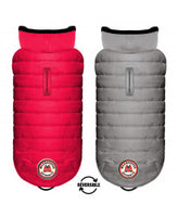 Milk&Pepper | Wende- Hundemantel | Bodywarmer | Nordik | Fuchsia / Pearl Grey