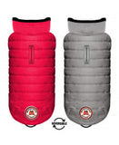 Milk&Pepper | Wende- Hundemantel | Bodywarmer | Nordik | Fuchsia / Pearl Grey